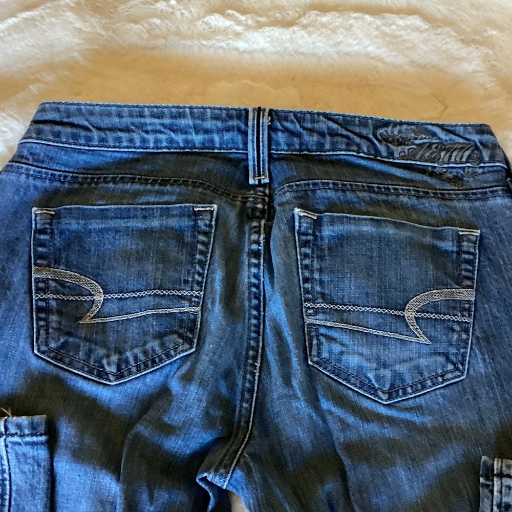 American Eagle Outfitters Dark Blue Boot Cut Jeans - Picture 5 of 8